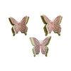 Pink & Gold 3D Monarch Butterfly Cutout - Set of 3